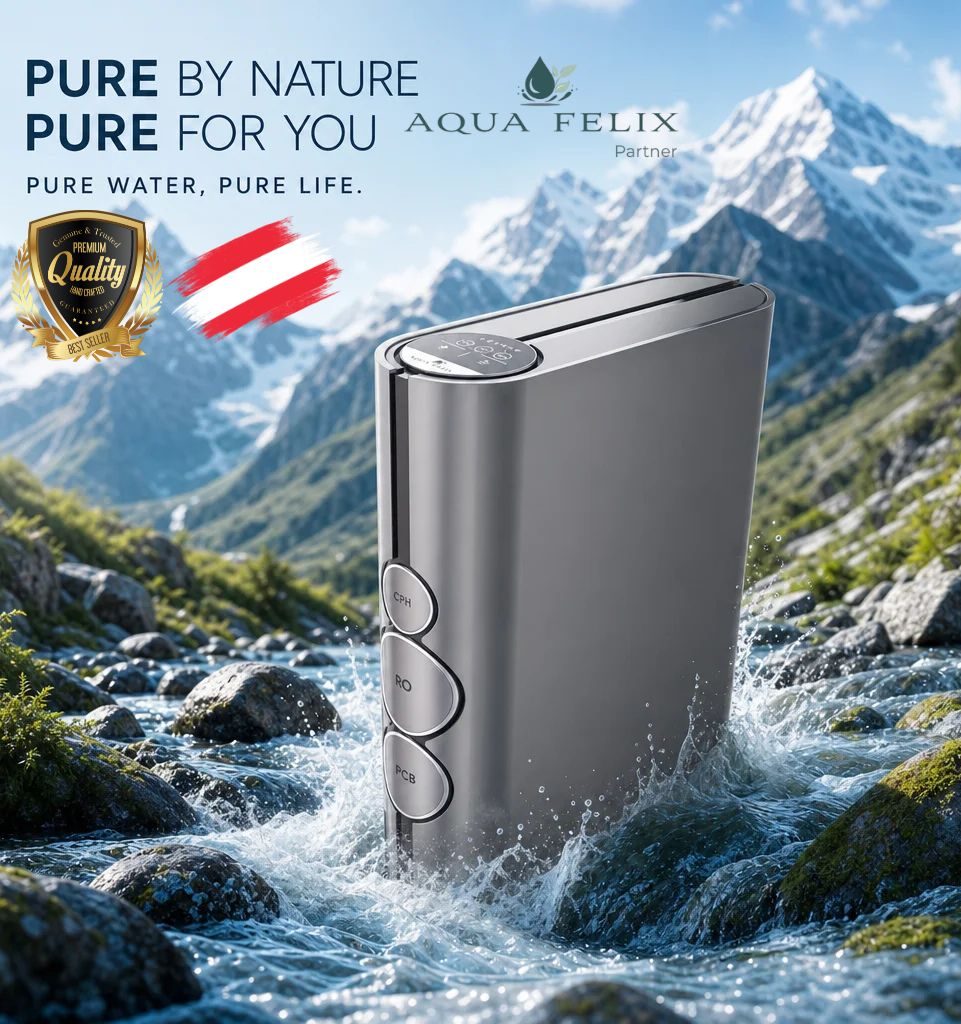 Osmose Wasserfilteranlagen aus Österreich von Aqua Felix für reinstes Wasser aus der Leitung.
