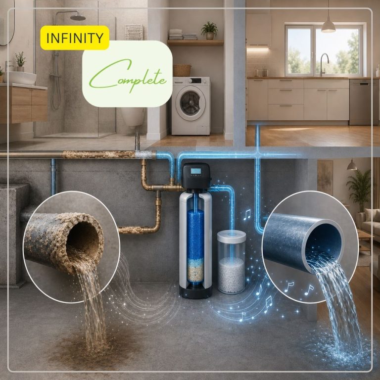 Reines Trinkwasser und weiches Wasser im ganzen Haus. Osmose und Vitalisierungsanlage